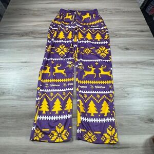 Minnesota Vikings NFL Football Ugly Christmas Sweater Pajama Pants Mens Small